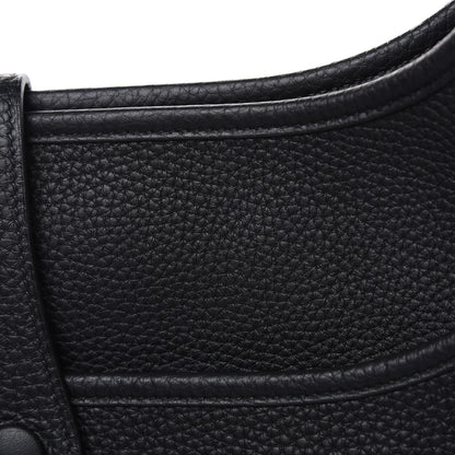 Hermes Taurillon Clemence Evelyne III PM Black 11 of 12
