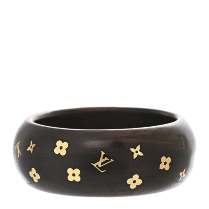 Louis Vuitton Tiger Wood Brass Wide Sylvania Bangle 1 of 3