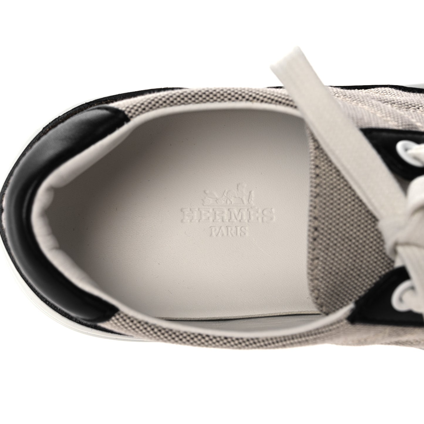 Canvas Calfskin Deep Sneakers 37 Prunoir Black