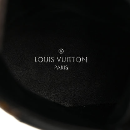 Louis Vuitton Suede Calfskin Monogram Laureate Platform Desert Boots 36 Black 6 of 8