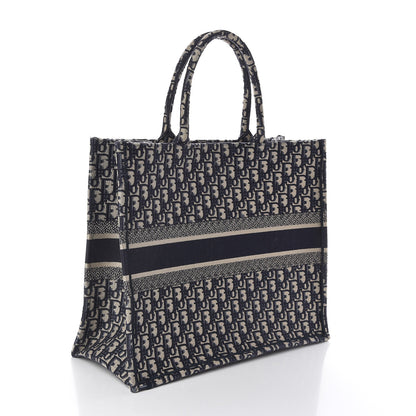 Christian Dior Oblique Book Tote Blue Multicolor 3 of 9
