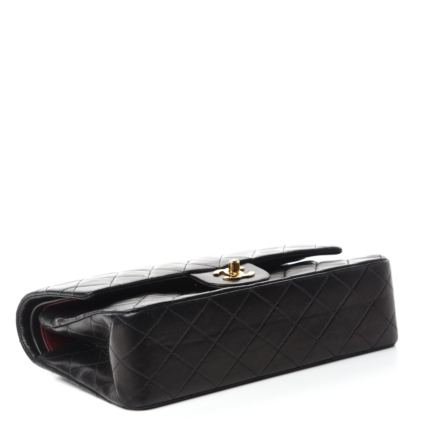 Chanel Lambskin Quilted Medium Double Flap Black 5 of 14