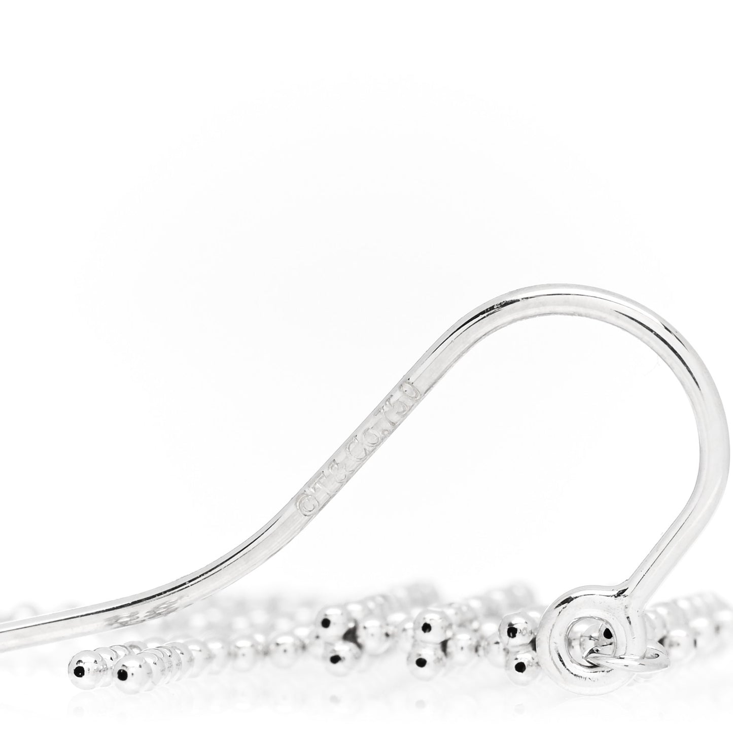 18K White Gold Fringe Earrings