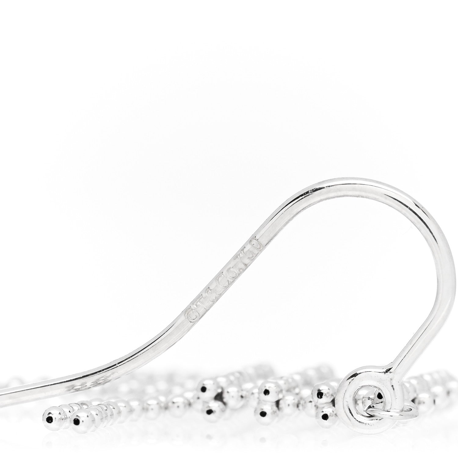 Tiffany 18K White Gold Fringe Earrings 4 of 4