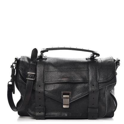 Proenza Schouler Lambskin Medium PS1 Satchel Black 1 of 10