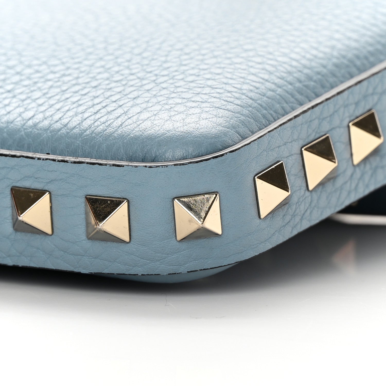 Valentino Garavani Grained Calfskin Rockstud Crossbody Phone Case Niagara 9 of 11