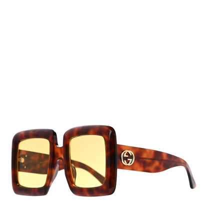 Gucci Square Sunglasses GG0783S Havana 1 of 7