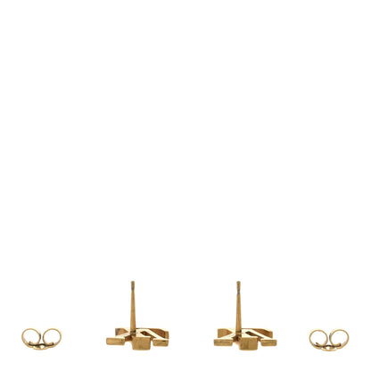 Louis Vuitton Metal LV Iconic Earrings Gold 3 of 7