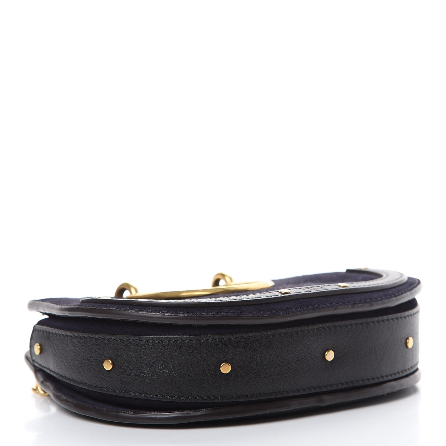 Calfskin Suede Mini Pixie Signature Belt Bag Full Blue