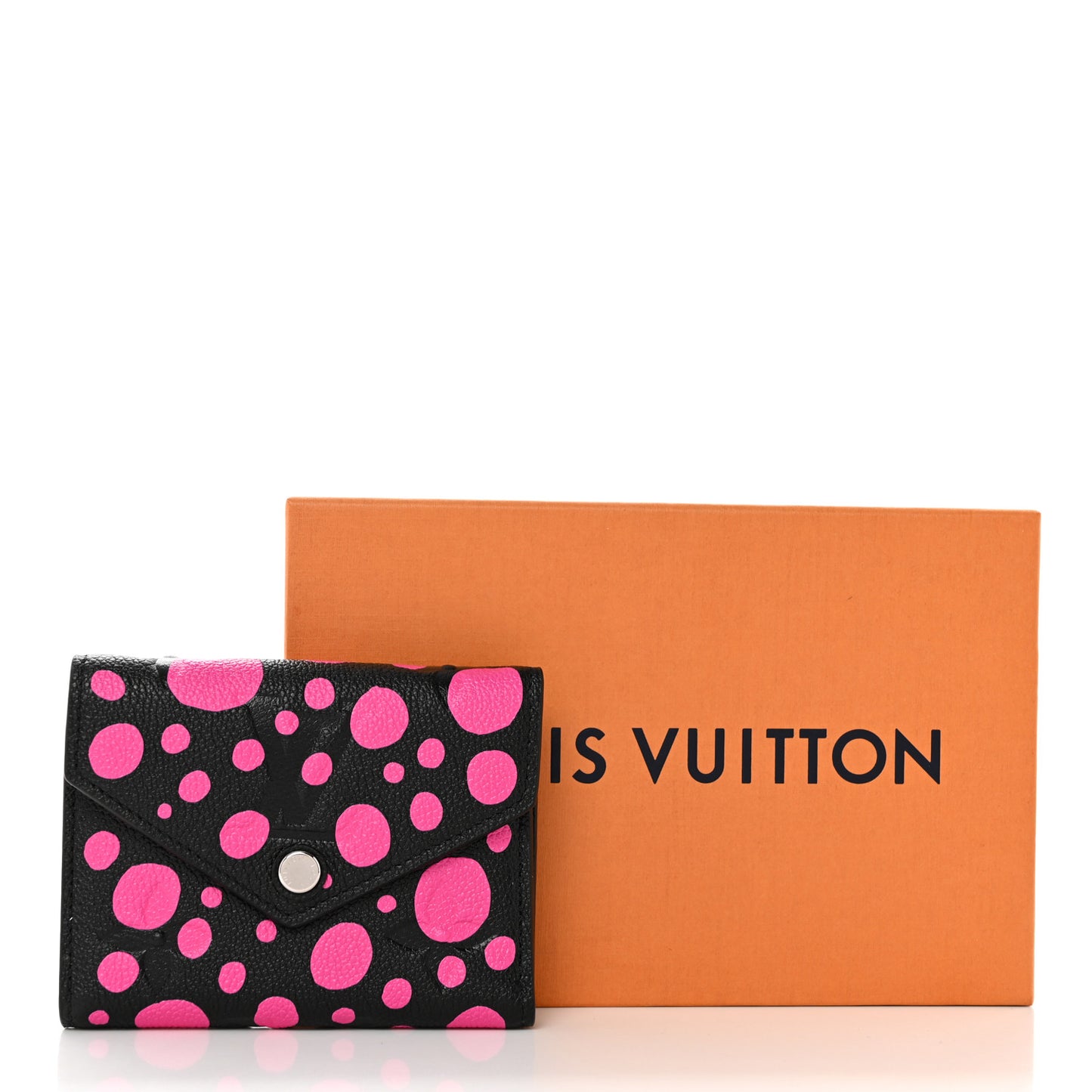 LV X YK Empreinte Monogram Victorine Wallet Black Fuchsia