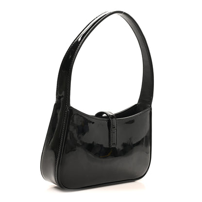Saint Laurent Patent Calfskin Le 5 A 7 Mini Hobo Black 3 of 10