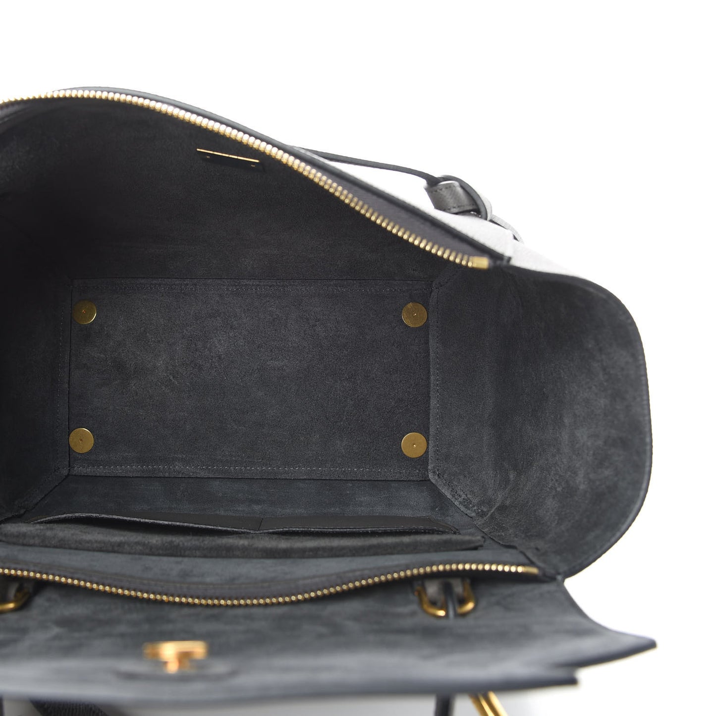 Grained Calfskin Mini Belt Bag Grey