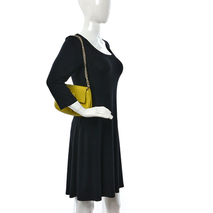 Fendi Vitello Flamingo Enamel Fendista Pouchette Crossbody Bag Cedro 2 of 12