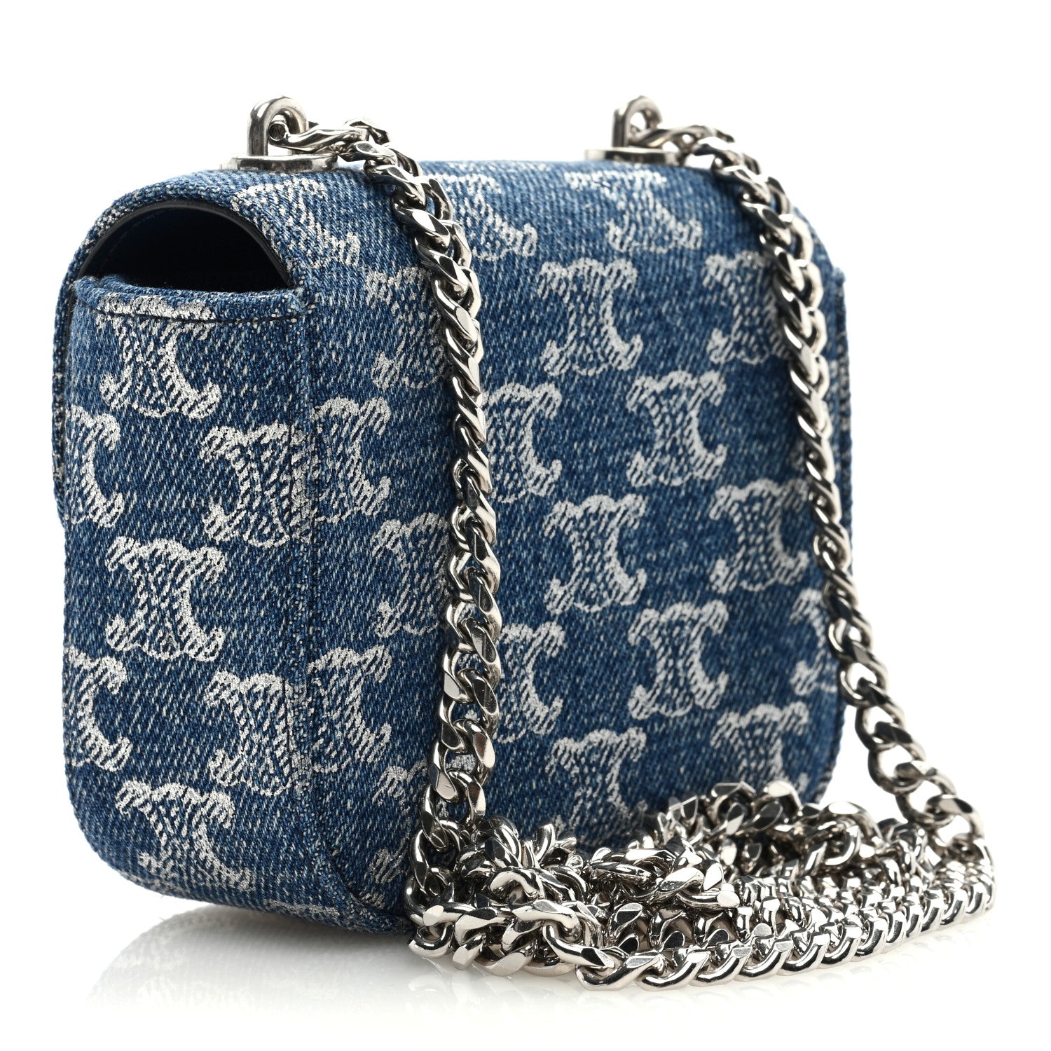 Celine Denim Triomphe Mini Claude 3 of 9