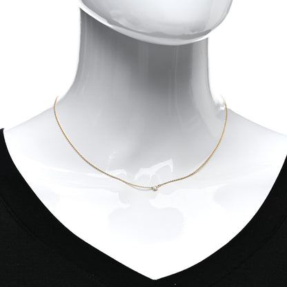 Tiffany 18K Yellow Gold Diamond .05ct Elsa Peretti Diamonds by the Yard Pendant Necklace 2 of 4