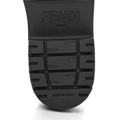 Fendi Nylon Baguette Domino 50mm Biker Boots 41 Eddie Black 7 of 10