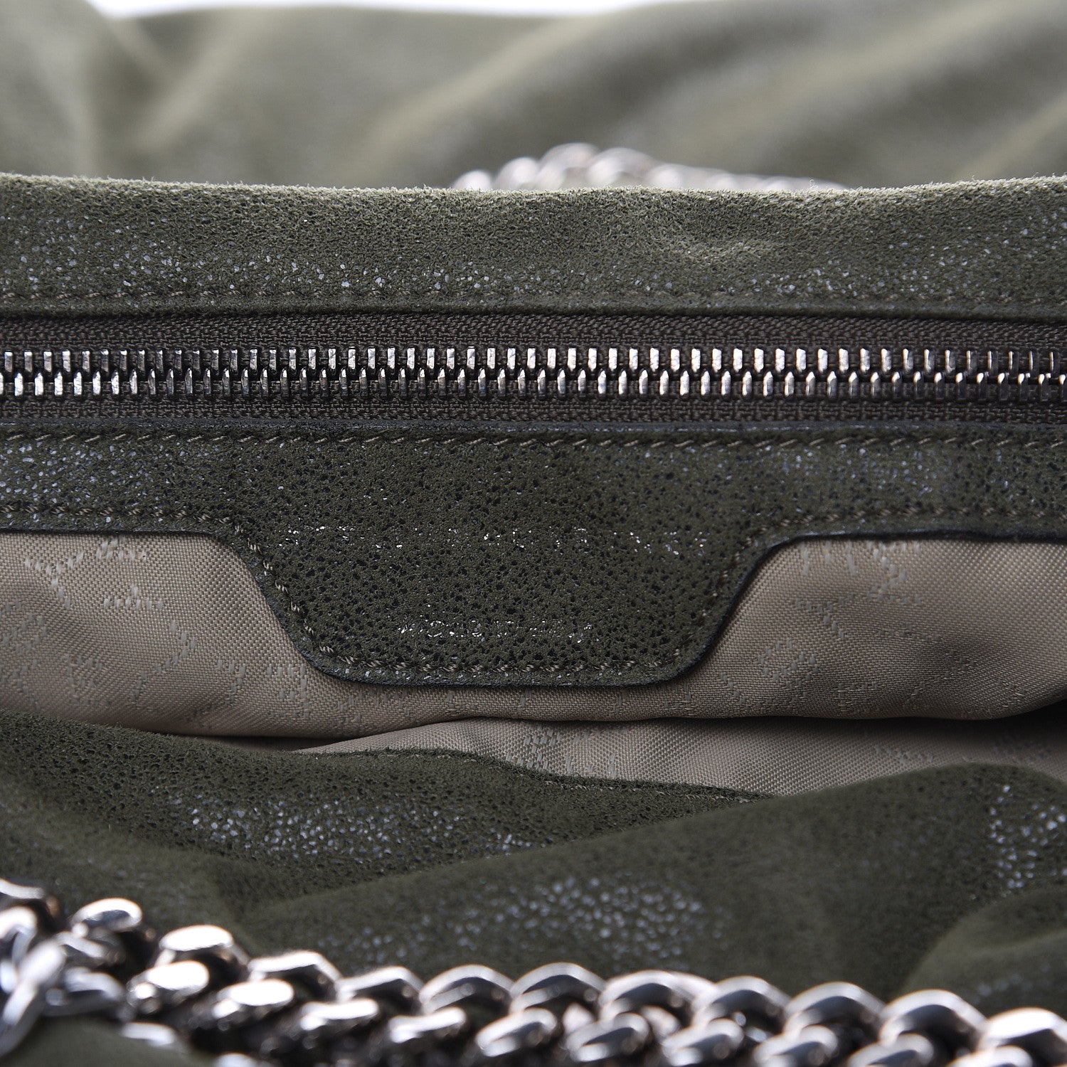 Stella McCartney Shaggy Deer Falabella Fold Over Tote Olive 6 of 9