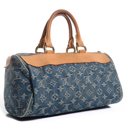Louis Vuitton Monogram Denim Neo Speedy Blue 3 of 7