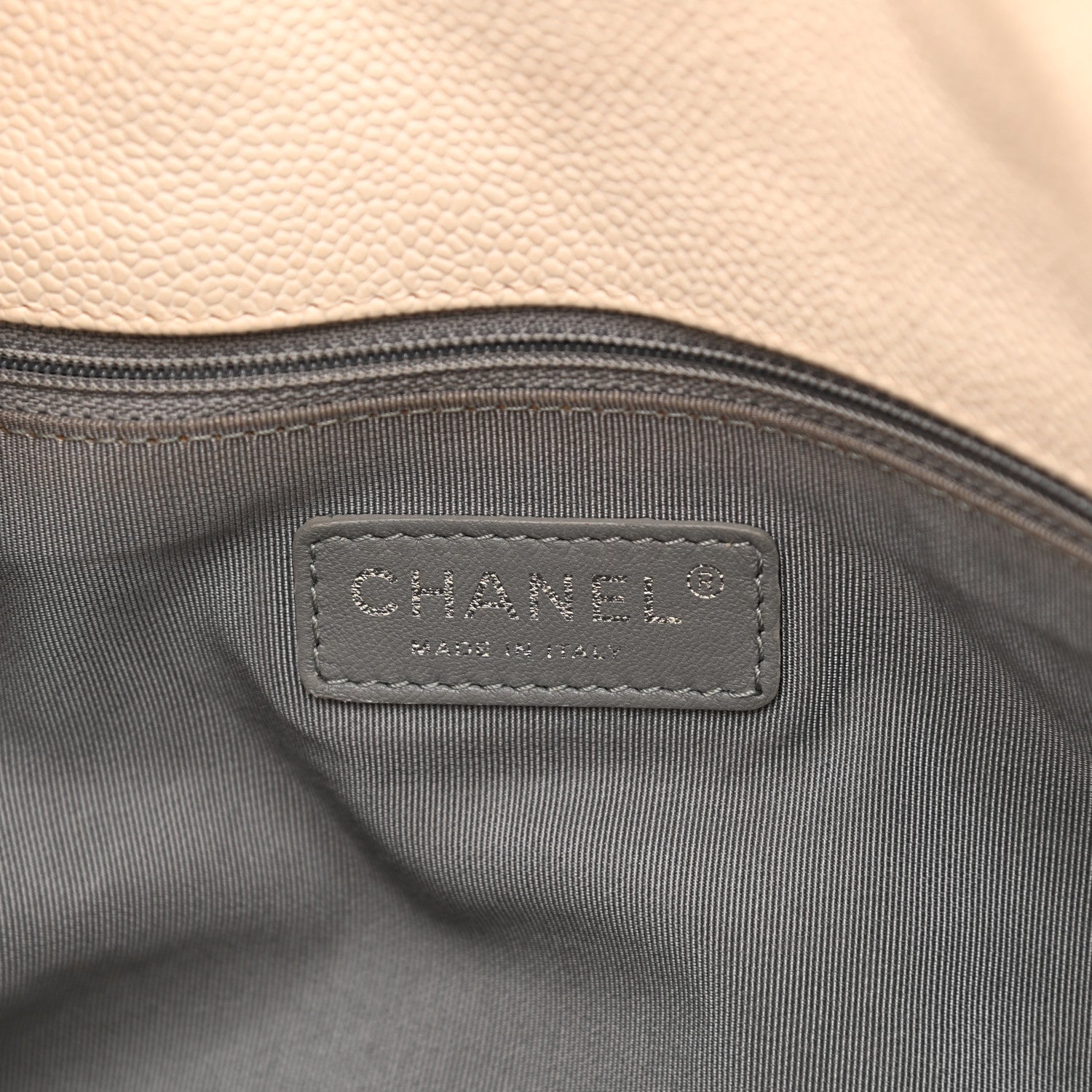 Chanel Caviar Quilted French Riviera Hobo Dark White 6 of 15
