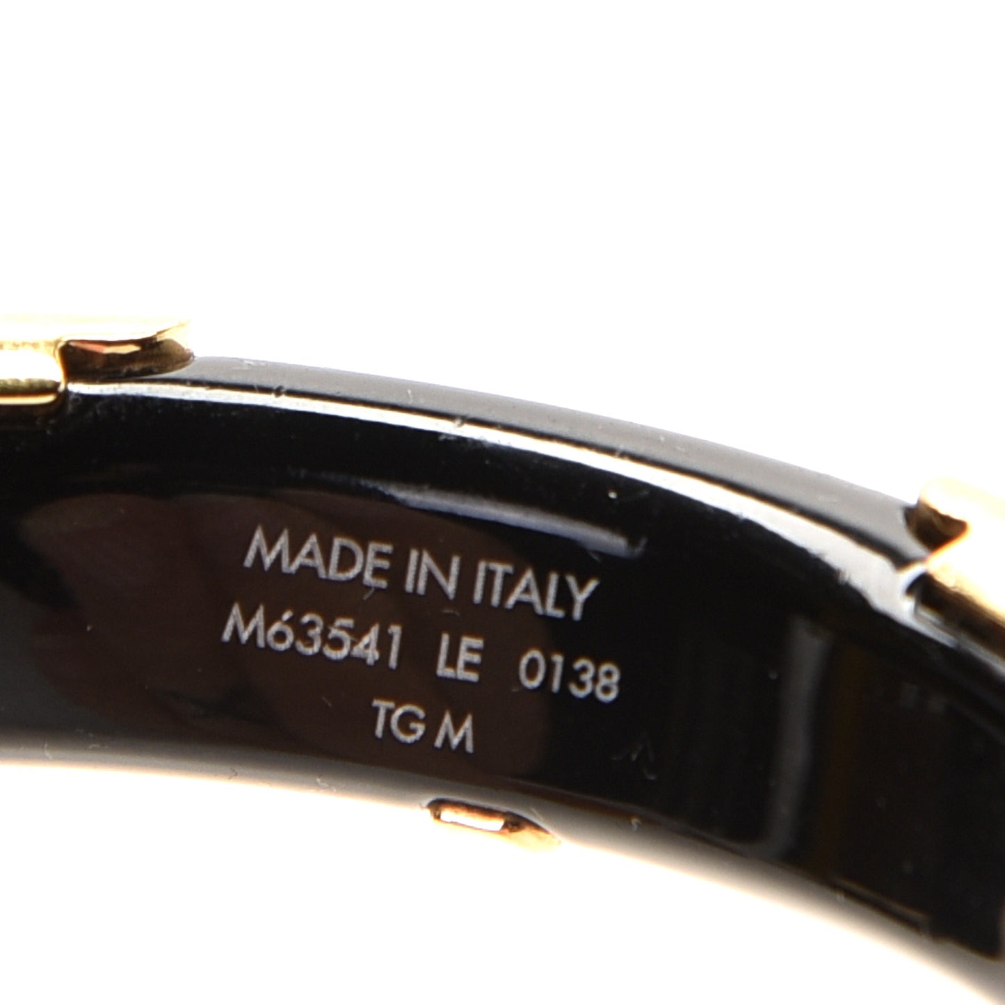 Resin Daily Monogram Bracelet M Black