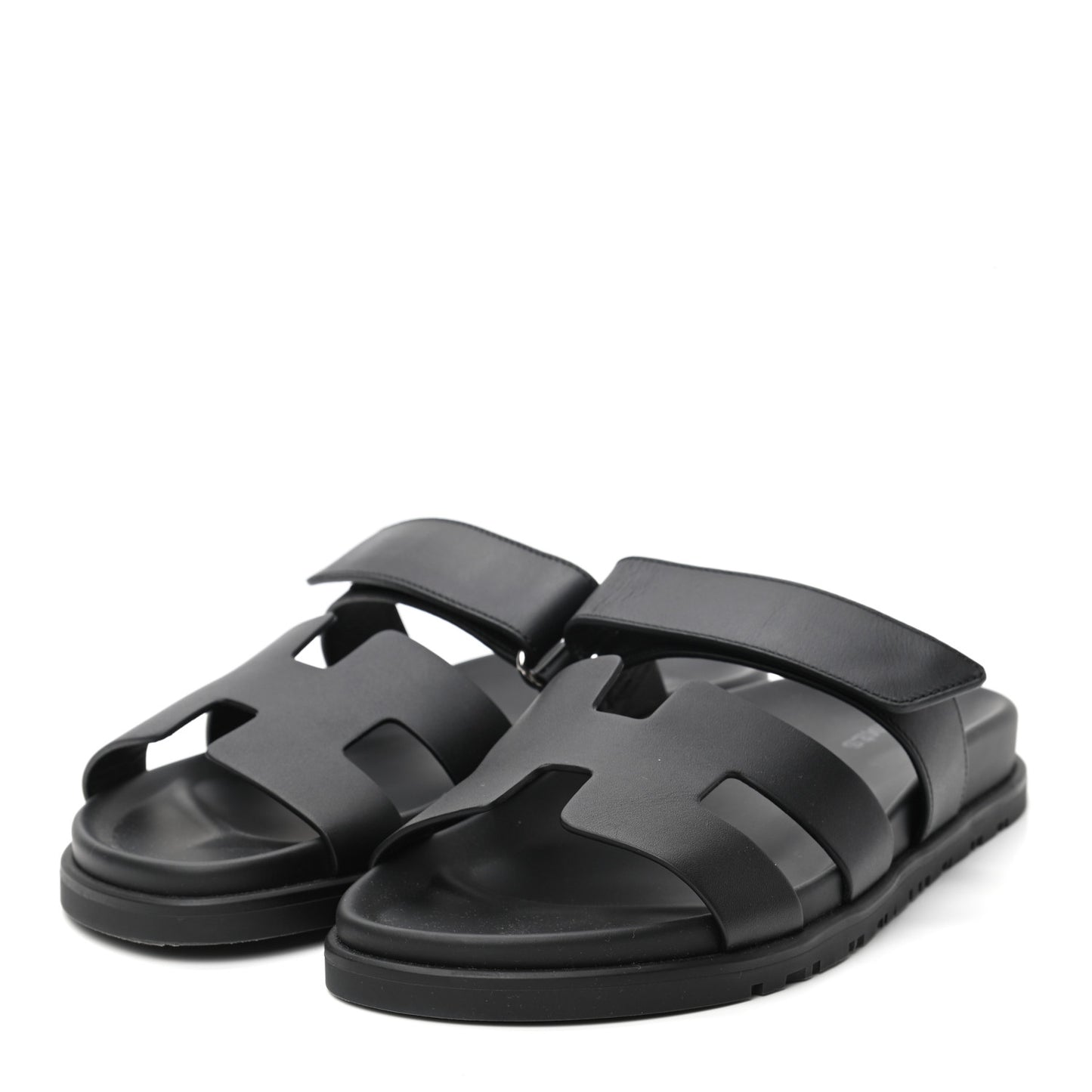 Calfskin Womens Chypre Sandals 38.5 Black