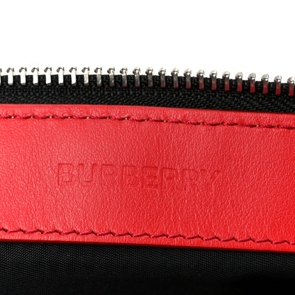 Burberry Monogram Nylon Edin Zip Pouch Vermillion Vermillion 8 of 9