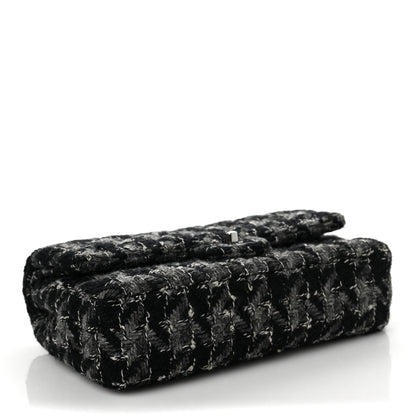 Chanel Tweed Medium Double Flap Black Grey 3 of 8