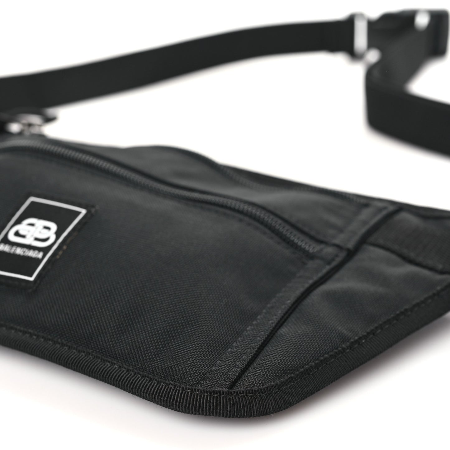 Sustainable Casual Nylon Weekend Belt Wallet Black