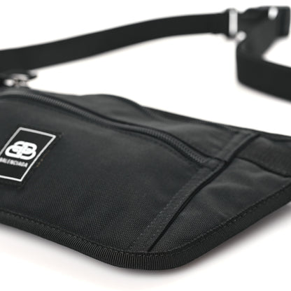 Balenciaga Sustainable Casual Nylon Weekend Belt Wallet Black 10 of 10