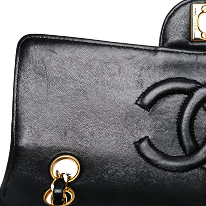Chanel Lambskin Quilted Medium Single Flap Black 13 of 22