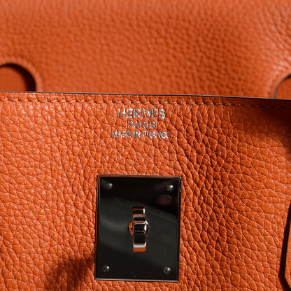 Hermes Taurillon Clemence Birkin 40 Orange 15 of 23
