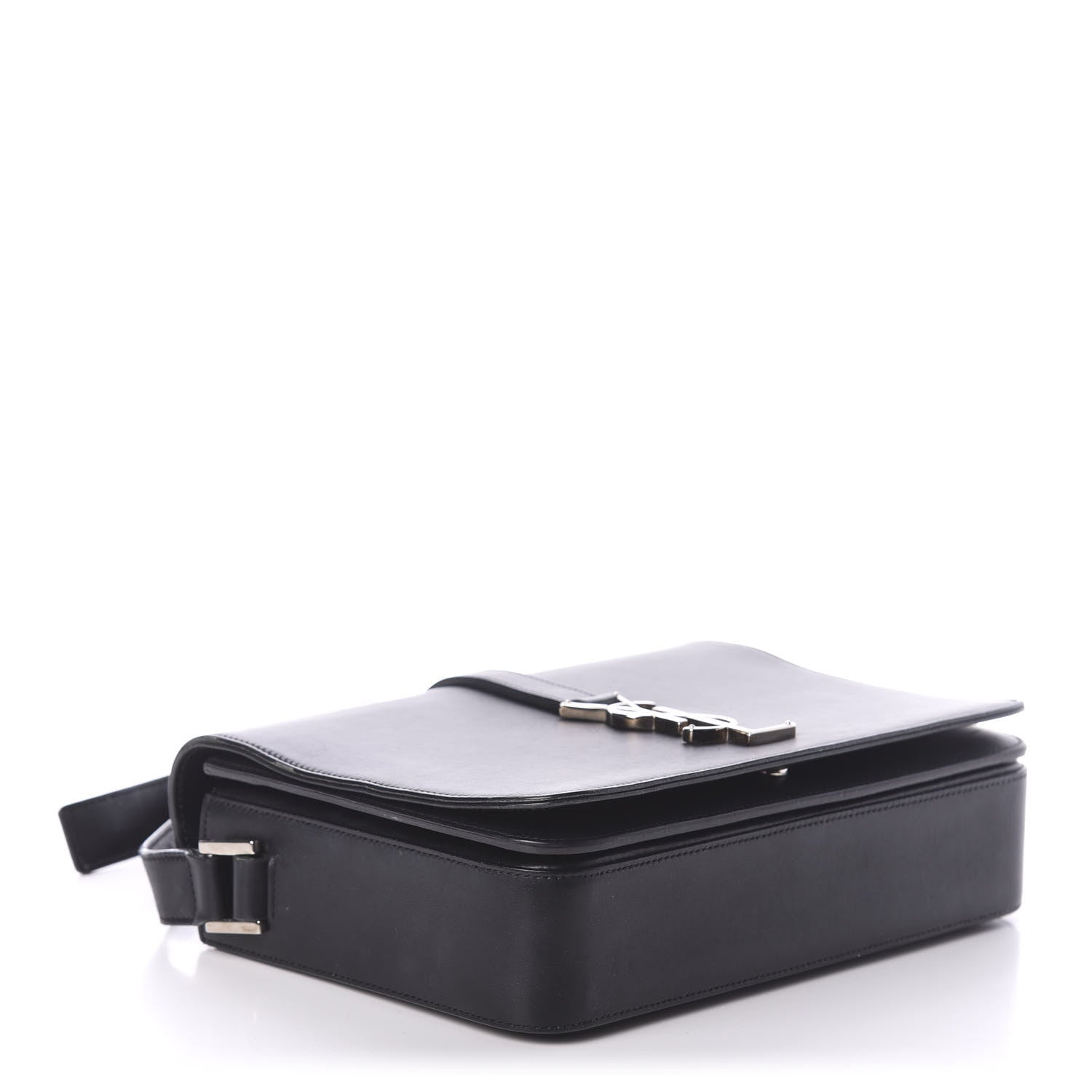 Saint Laurent Smooth Calfskin Medium Classic Monogram Universite Bag Black 4 of 9