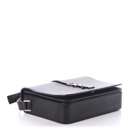 Saint Laurent Smooth Calfskin Medium Classic Monogram Universite Bag Black 4 of 9