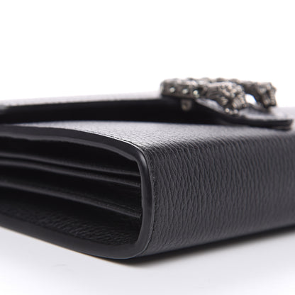 Gucci Calfskin Mini Dionysus Chain Wallet Black 8 of 10
