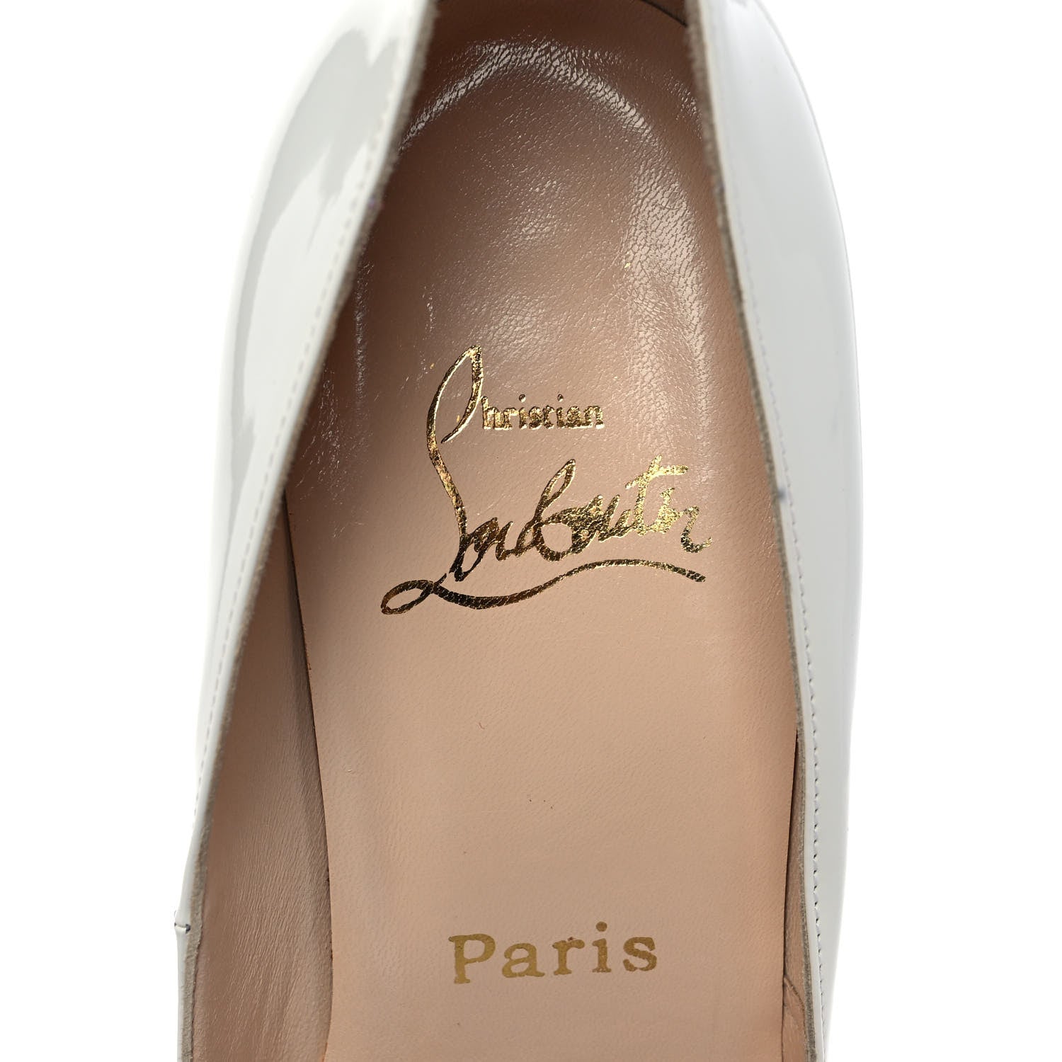 Christian Louboutin Patent Yoyo 85 Pumps 39 White 7 of 7