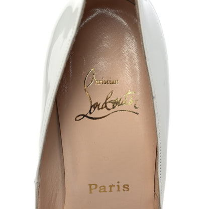 Christian Louboutin Patent Yoyo 85 Pumps 39 White 7 of 7
