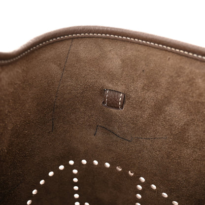 Hermes Taurillon Clemence Evelyne III PM Etoupe 14 of 14