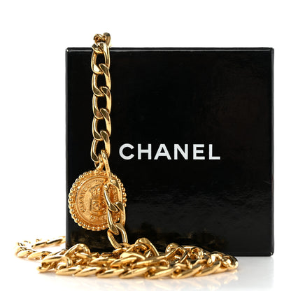 Chanel Metal Chain CC Medallion Belt Gold 4 of 4