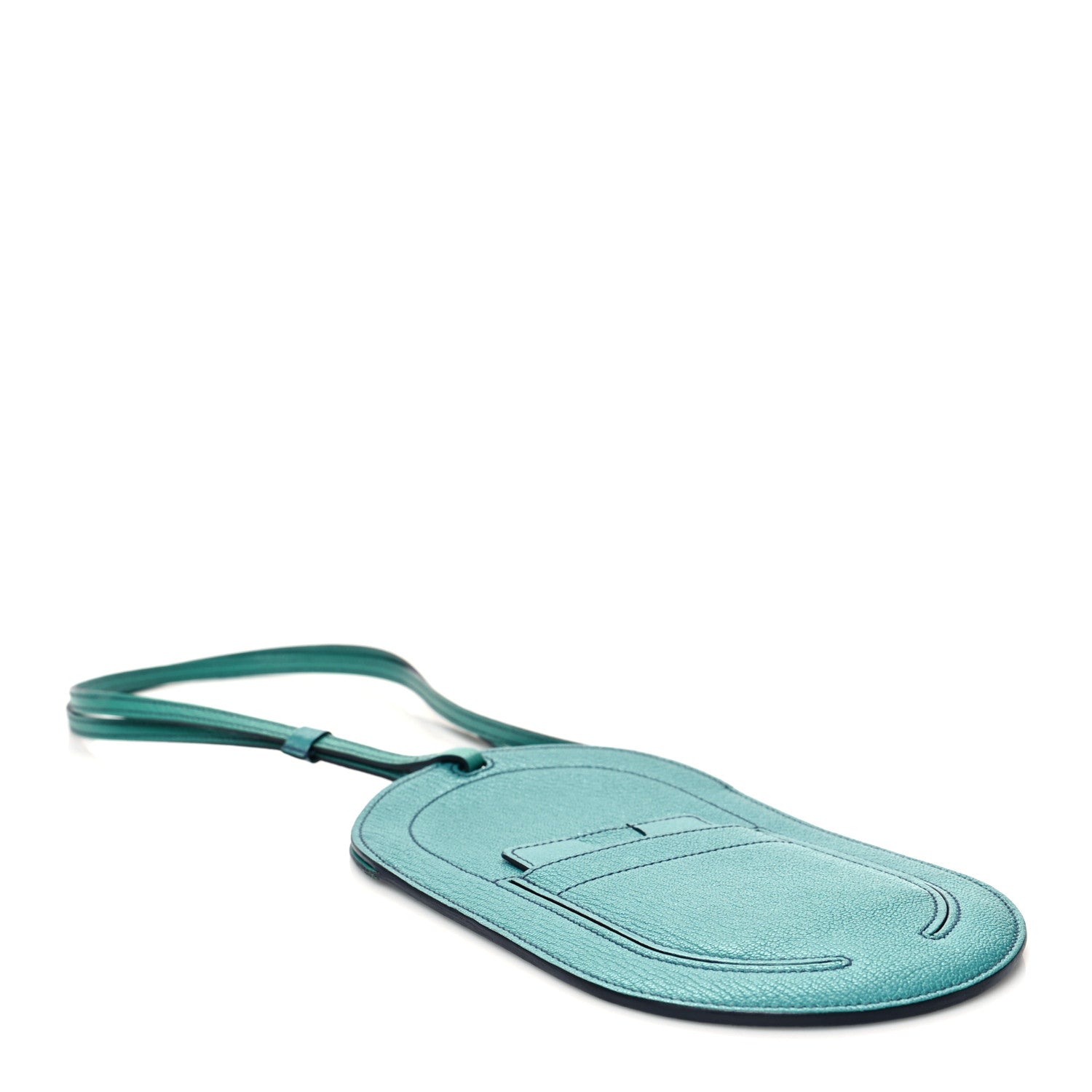 Hermes Chevre Mysore In-The-Loop Phone To Go GM Case Bleu Paon 3 of 6