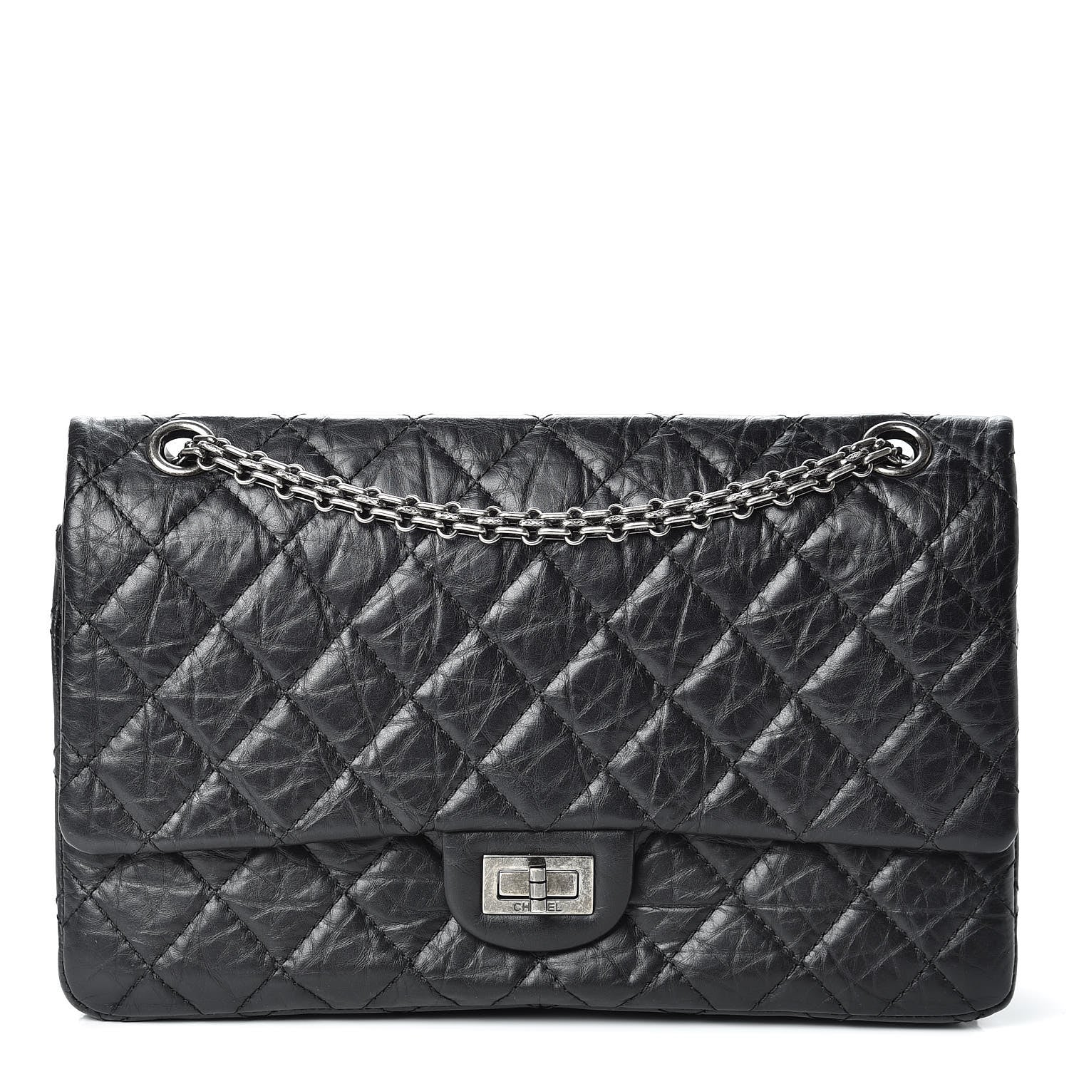 Chanel Aged Calfskin Quilted 2.55 Reissue 226 Flap Black 1 of 11