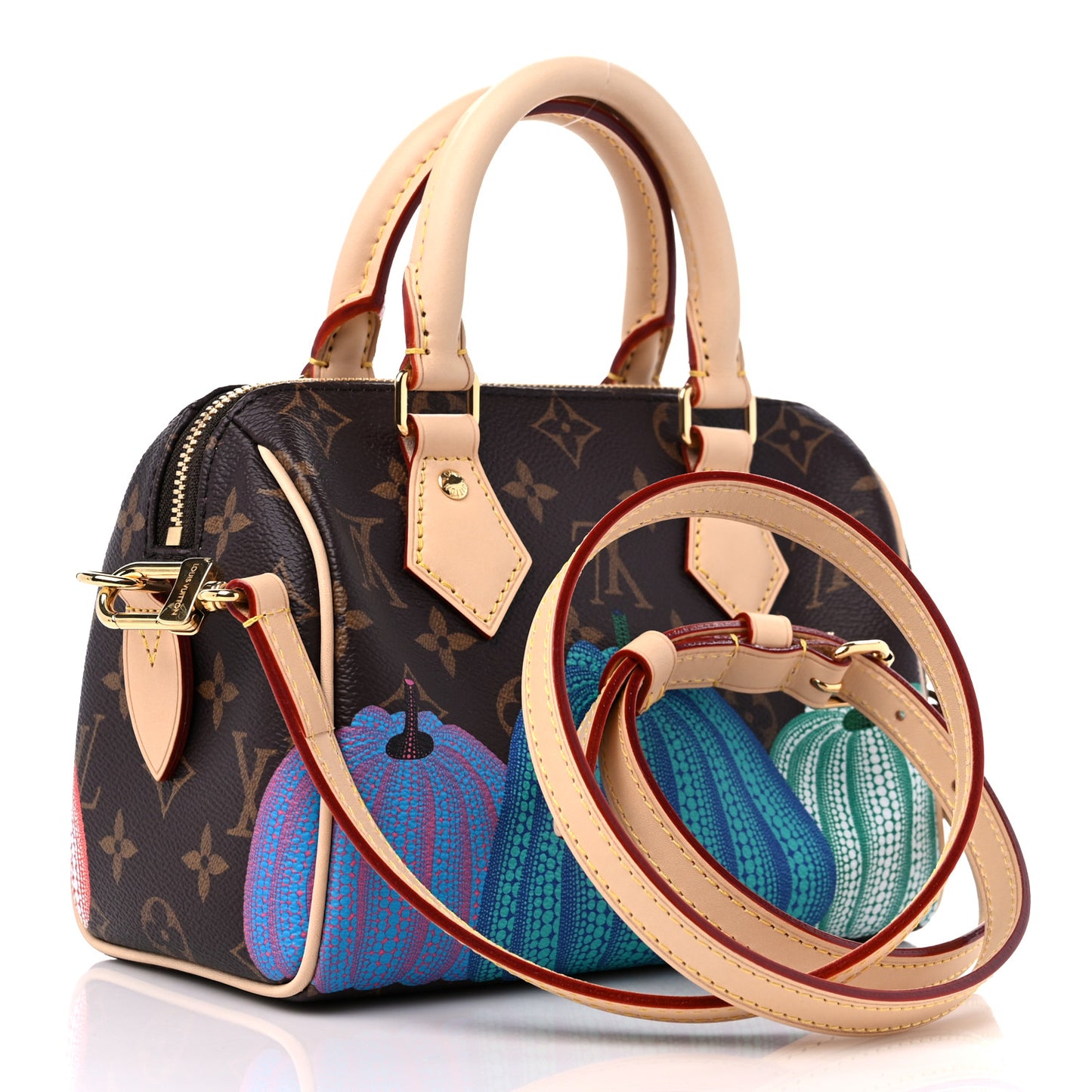 LV X YK Monogram Pumpkins Speedy Bandouliere 20
