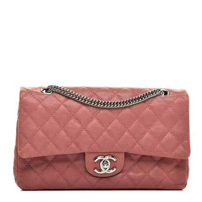 Chanel Washed Lambskin Quilted Medium Double Flap Bijoux Chain Pink 1 of 12