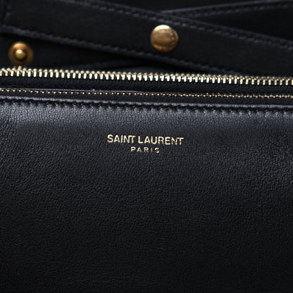Saint Laurent Lambskin Diamond Quilted Monogram Angie Chain Bag Black 8 of 23