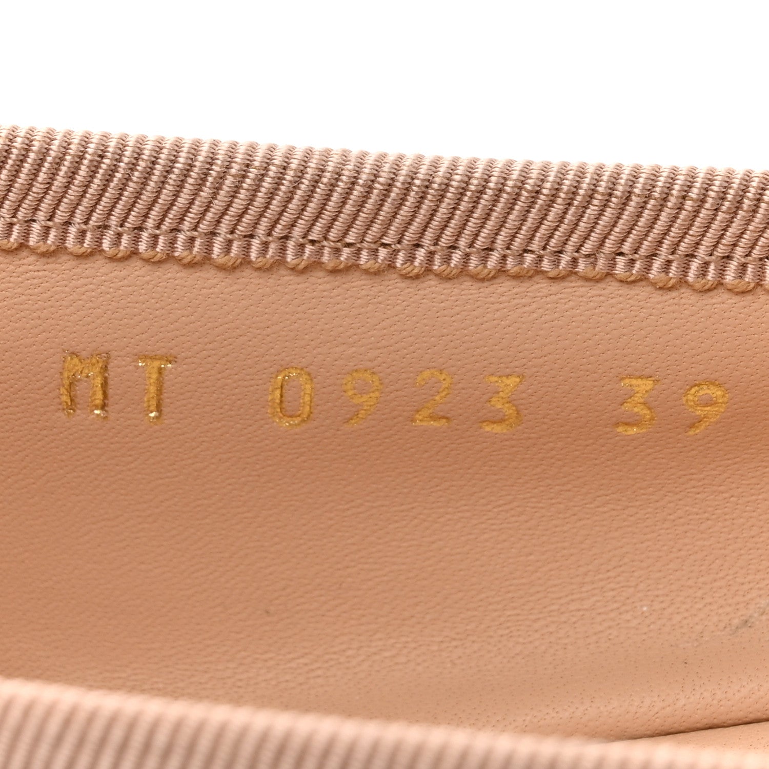 Christian Dior Calfskin Cannage Pearl Bow Ballet Flats 39 Nude 8 of 10