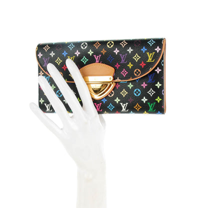 Louis Vuitton Monogram Multicolor Eugenie Wallet Black 2 of 7