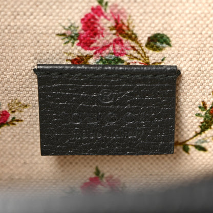 Gucci Calfskin Web Floral Embroidered Medium Dionysus Shoulder Bag Black 6 of 13