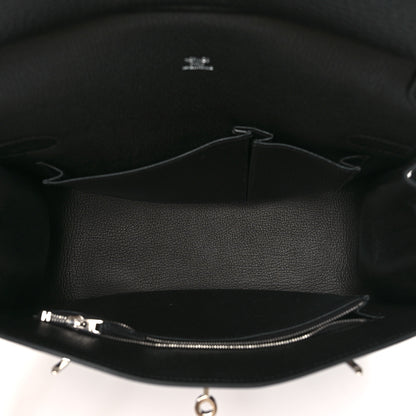 Hermes Taurillon Clemence Jypsiere 28 Black 5 of 10