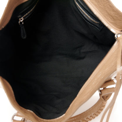 Balenciaga Agneau Arena Classic Silver Hardware Medium Le City Latte 5 of 10