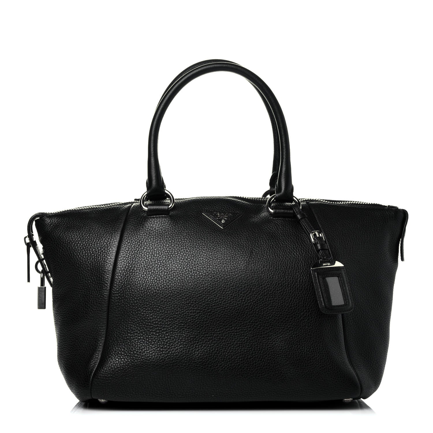 Prada Vitello Daino Shopping Tote Black 1 of 9