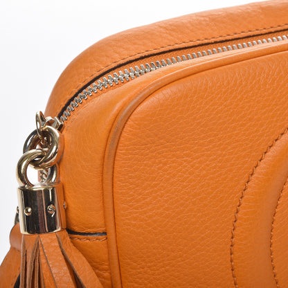 Gucci Pebbled Calfskin Small Soho Disco Bag Curcuma 8 of 12